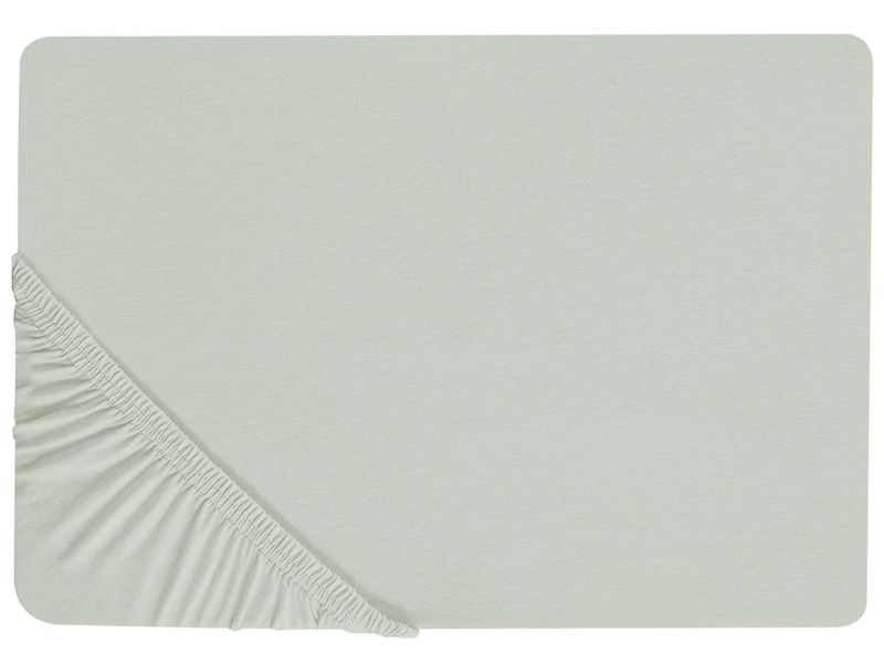 Janbu elastisk lagen i bomuld 140x200 cm lys grøn 1 stk.