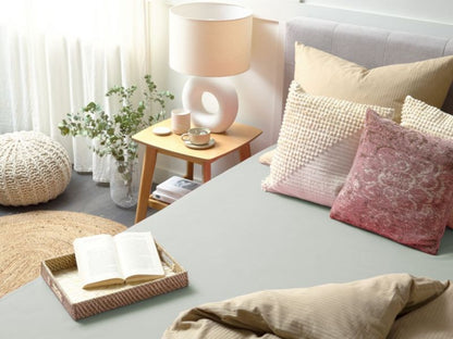 Janbu elastisk lagen i bomuld 140x200 cm lys grøn 1 stk.