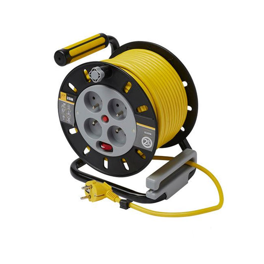 Kabeltromle Diall 4 x 16 A 3 x 1,5 mm² 25 m