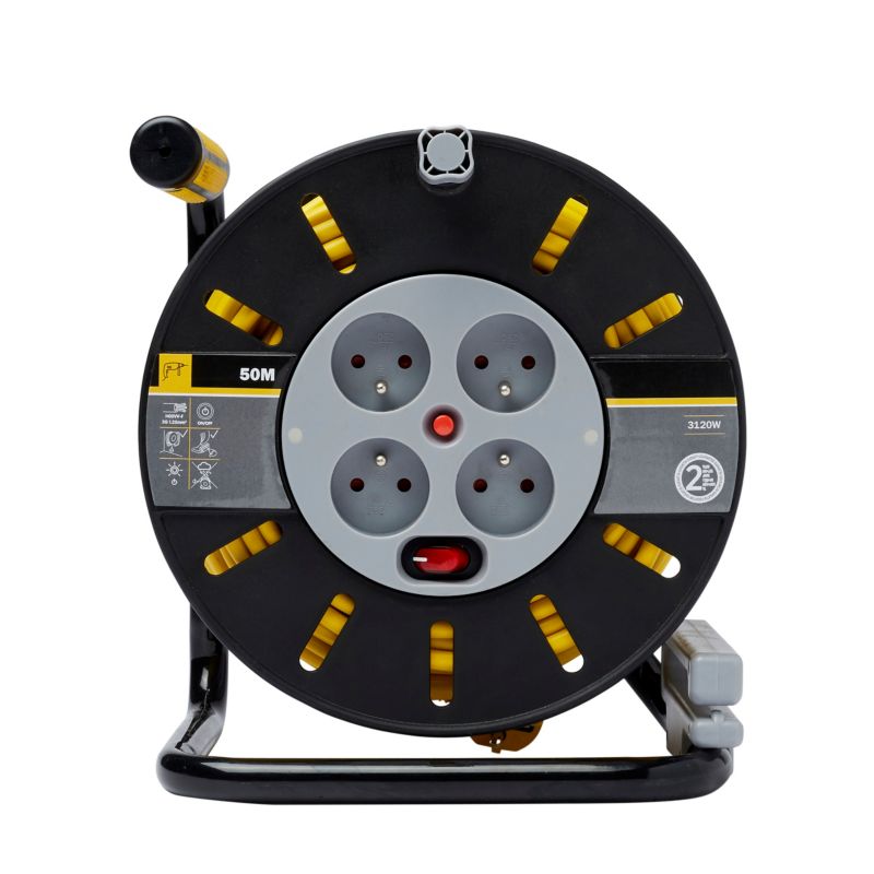 Kabeltromle Diall 4 x 16 A 3 x 1,5 mm² 50 m