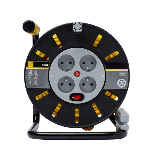 Kabeltromle Diall 4 x 16 A 3 x 1,5 mm² 50 m
