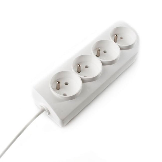 Elgotech EPS-405 hjemmeforlængerledning med 4 stik og 5 m ledning med jordforbindelse