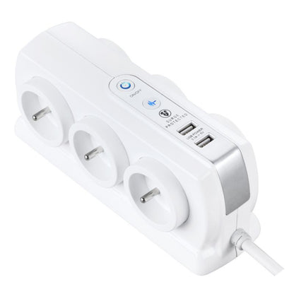 Masterplug forlængerledning 6 x 16 A 3 x 1,5 mm² USB 2 m hvid