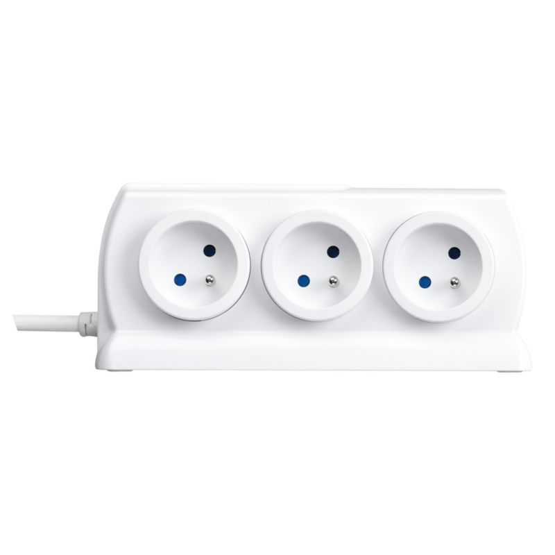 Masterplug forlængerledning 6 x 16 A 3 x 1,5 mm² USB 2 m hvid