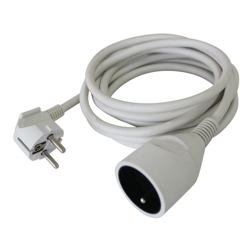 Husstandsforlængerledning 3 x 1,5 mm² 3 m hvid