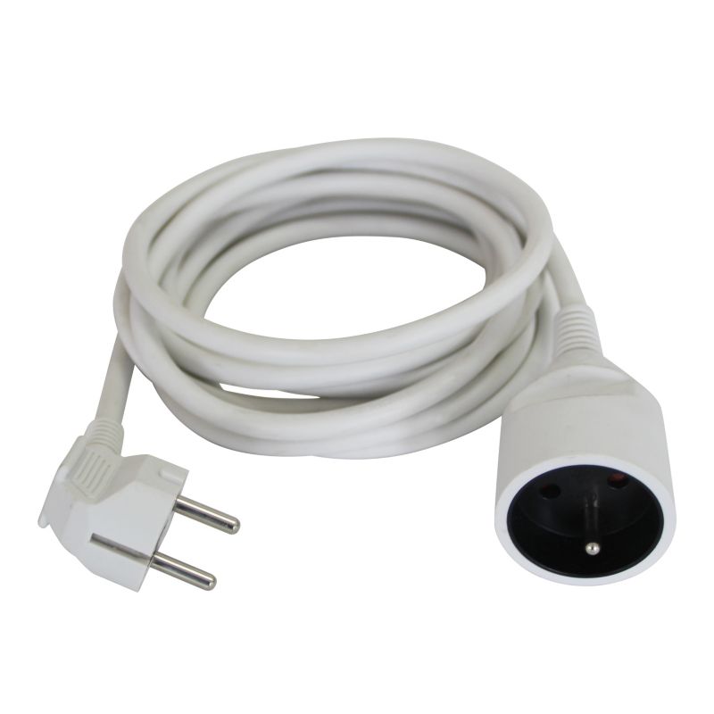 Husstandsforlængerledning 3 x 1,5 mm² 3 m hvid