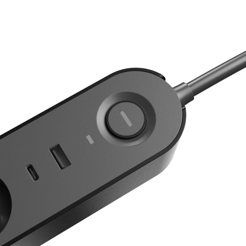 Jacobsen boligforlængerledning med 8 jordede stik og USB, 1,5 m