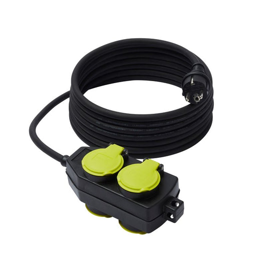 Diall gummikabel haveforlængerledning 3 x 1,5 mm² 2 x 5 m