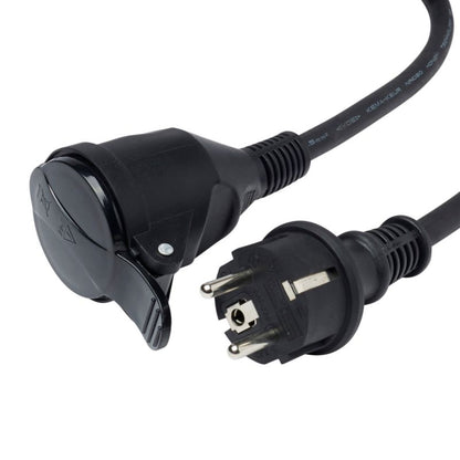 Diall gummikabel haveforlængerledning sort 3 x 1,5 mm² 10 m