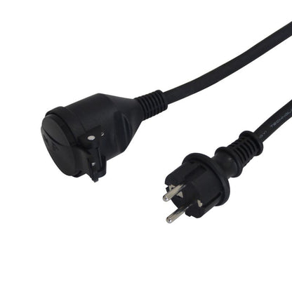 Diall gummikabel haveforlængerledning sort 3 x 1,5 mm² 10 m