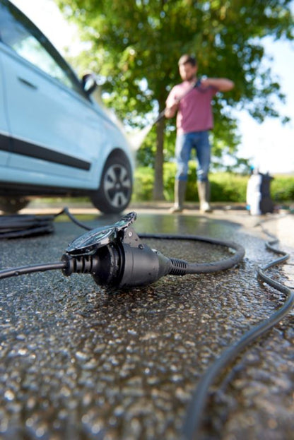 Diall gummikabel udendørs forlængerledning sort 3 x 2,5 mm 10 m