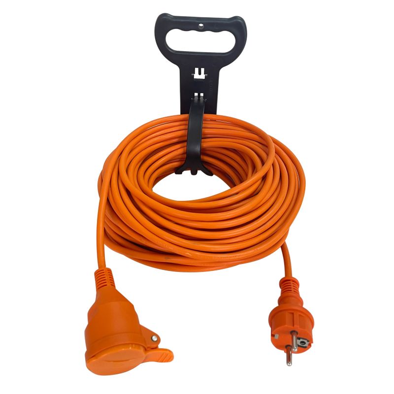 Diall haveforlængerkabel med håndtag 30 m 3 x 1,5 mm² orange