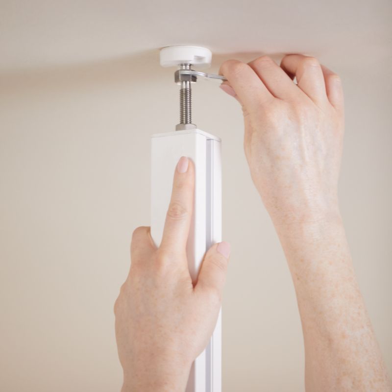 Forlængelse af stolpe GoodHome Alara 12,5 cm hvid