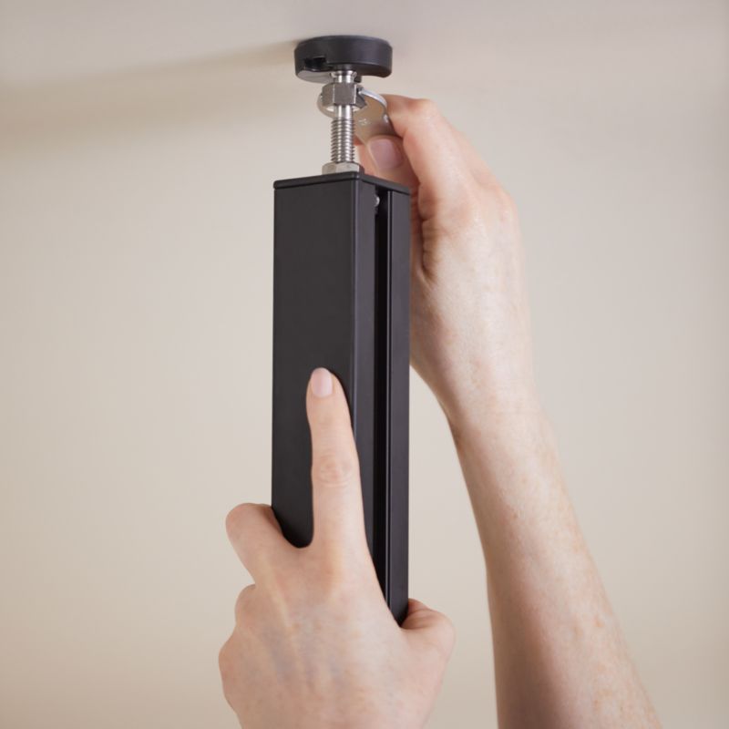 Forlængelse af stolpe GoodHome Alara 12,5 cm mat-sort industrial