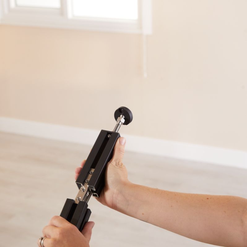 Forlængelse af stolpe GoodHome Alara 12,5 cm mat-sort industrial