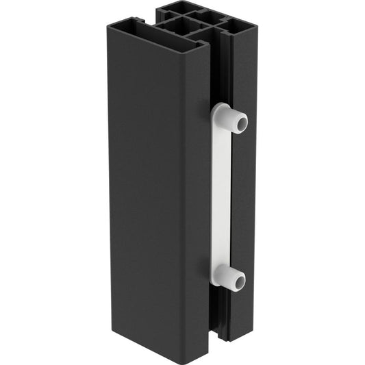 Forlængelse af stolpe GoodHome Alara 12,5 cm mat-sort industrial
