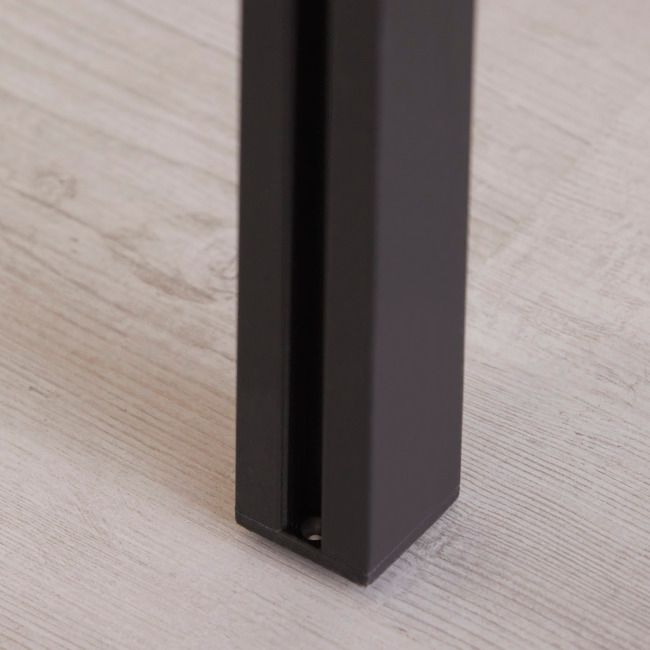 Forlængelse af stolpe GoodHome Alara 12,5 cm mat-sort industrial