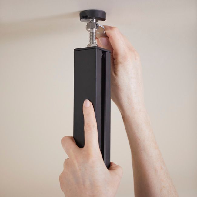 Forlængelse til GoodHome Alara stolpe 37,5 cm sort industrial