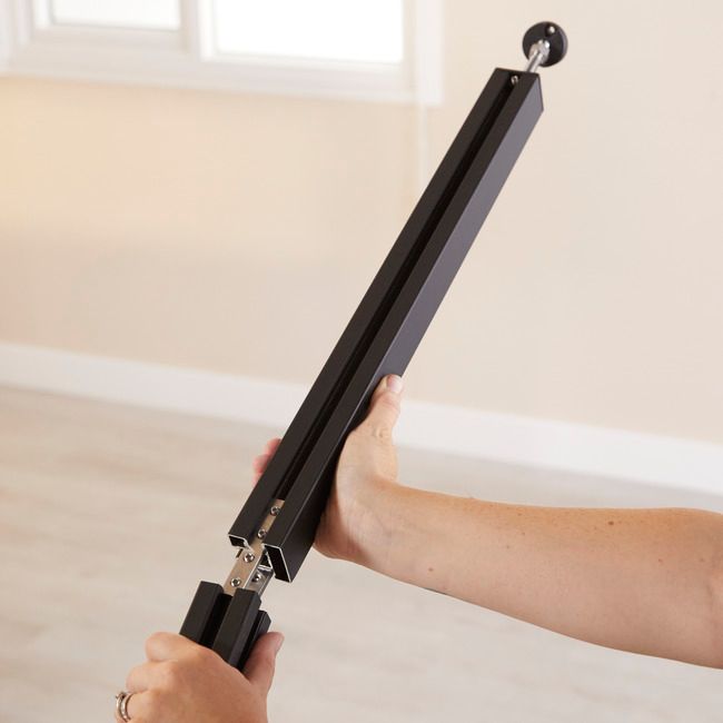 Forlængelse til GoodHome Alara stolpe 50 cm mat-sort industrial