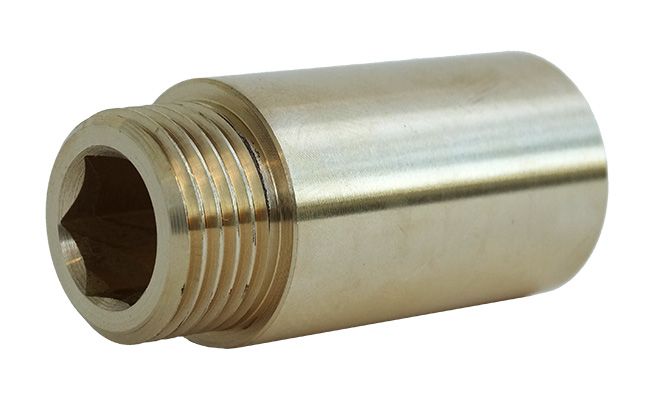 Forlænger 3/4" 30 mm i messing