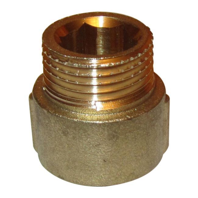 Messingforlænger med indvendigt/udvendigt gevind 3/8" 10 mm