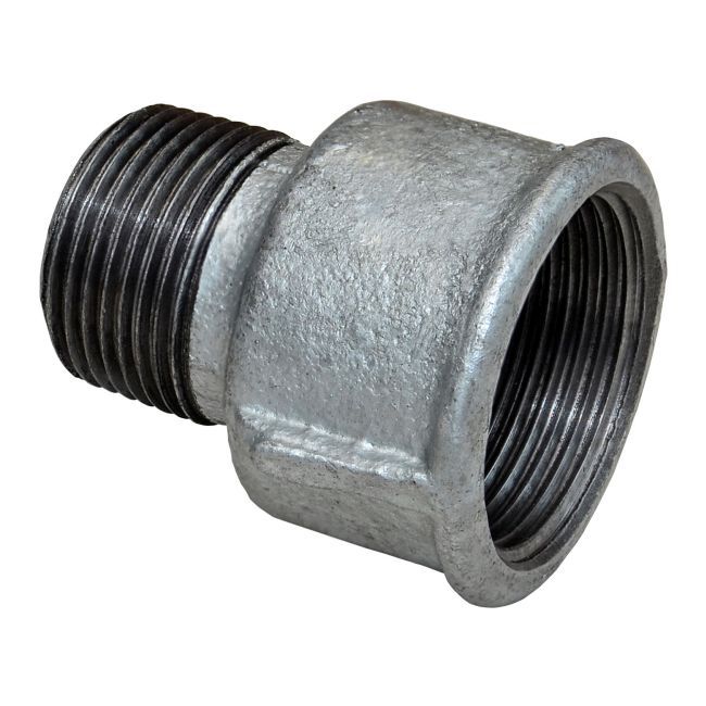 Galvaniseret reduktionsforlængelse ErE 1" x 3/4"