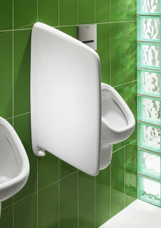 Pisuar Skillevæg Keramisk 66 cm Hvid