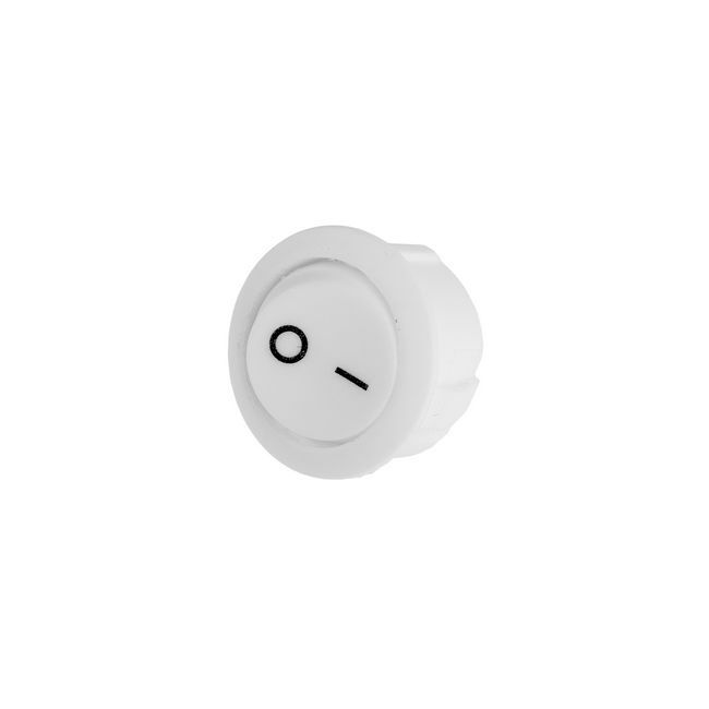 Hvid vippekontakt R13-6A 6A