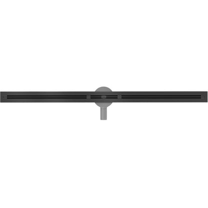 Mexen Flat super-slim lineært afløb i sort, 140 cm