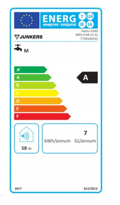 Bosch WR 9-4KB 23 gas-gennemstrømningsvandvarmer til naturgas E (GZ 50) 1 stk.