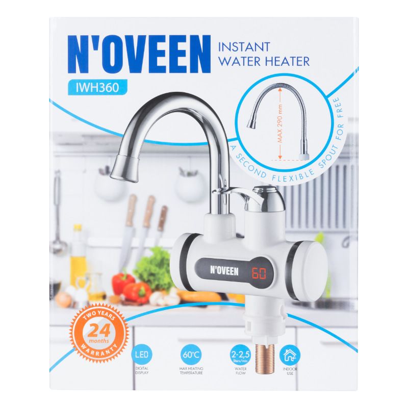 Gennemstrømningsvandvarmer Bordmodel IWH360 Hvid