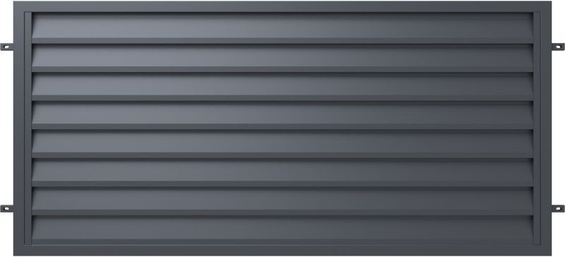 Polargos Imperial hegnspanel 90 x 200 cm galvaniseret antracit