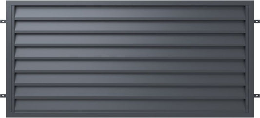 Polargos Imperial hegnspanel 90 x 200 cm galvaniseret antracit
