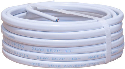 AKS Zielonka YDYp 4/7 installationskabel 2 x 1,5 mm², 10 m