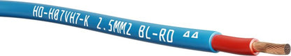 Dobbeltisoleret installationskabel LgY 2,5 mm² 100 m blå