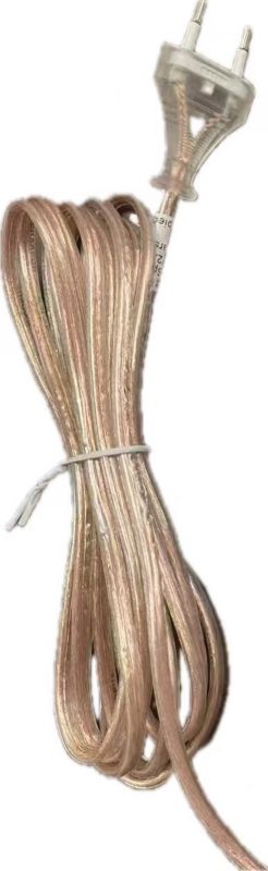 Ecolina tilslutningsledning med flad stikprop 3 m transparent