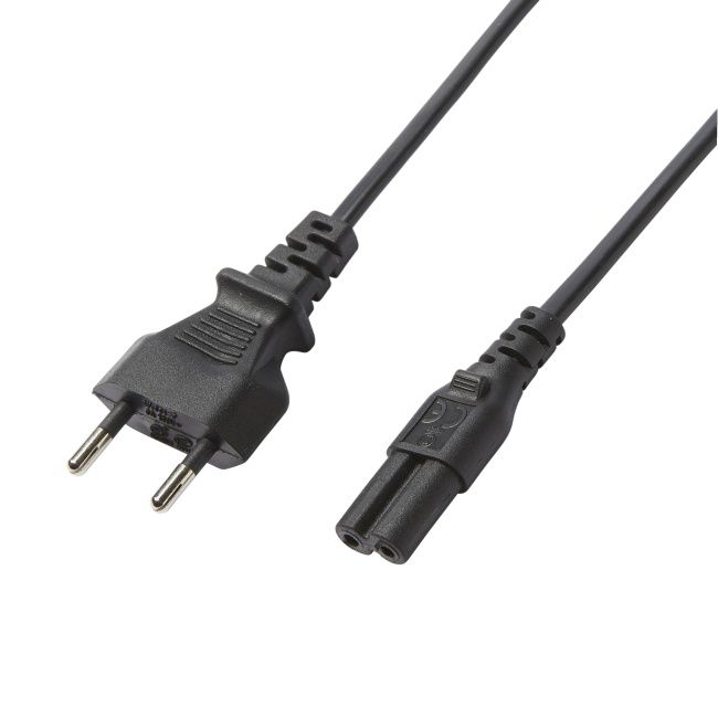 Strømkabel til radio Diall 2 x 0,75 mm² 2 m sort