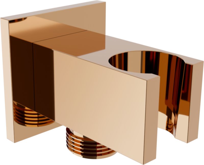 Vinkeltilslutning Mexen Cube i rosaguldfinish 79300-60, 1 stk.
