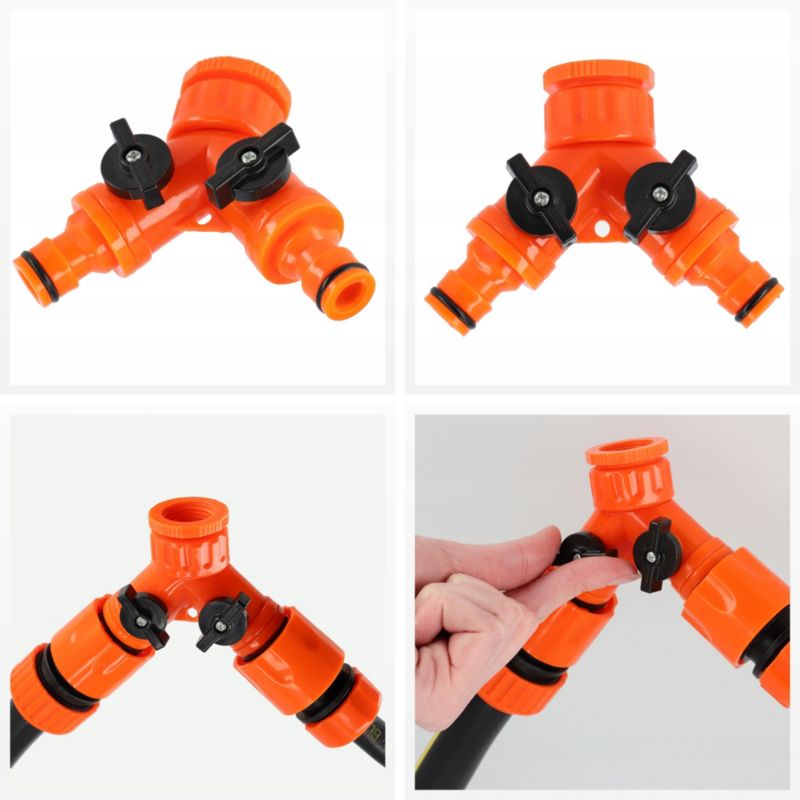 KADAX universelt haneudtag med ABS-plast og dobbelt udløb