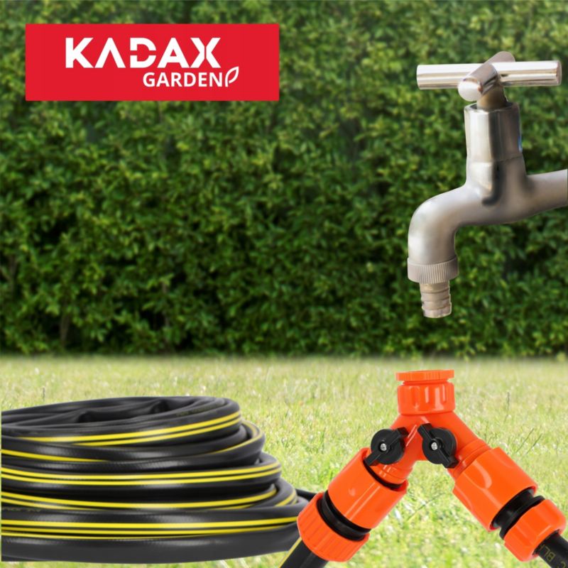 KADAX universelt haneudtag med ABS-plast og dobbelt udløb