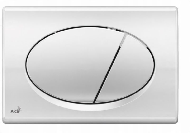 Trykknap til skjulte cisterner, krom blank 1 stk.