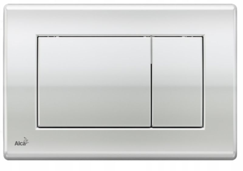 Trykknap til Skjult Cisterne 247x165 mm Krom Blank 1 stk.