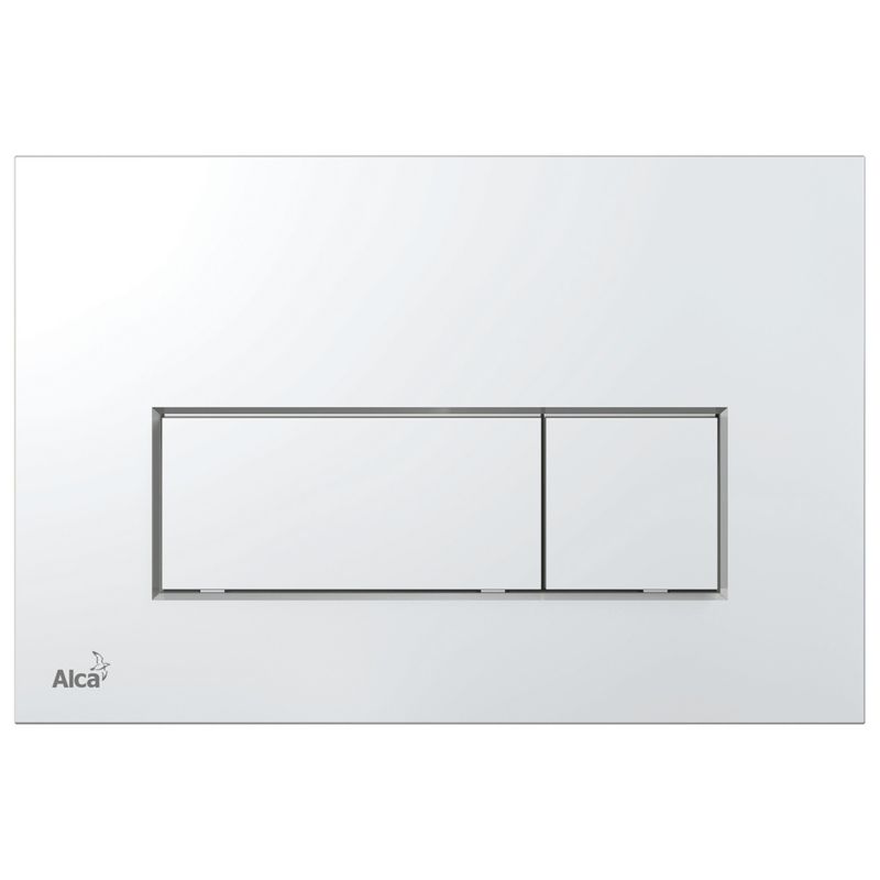 Trykknap til Skjult Cisterne 247x165 mm Krom Blank 1 stk.