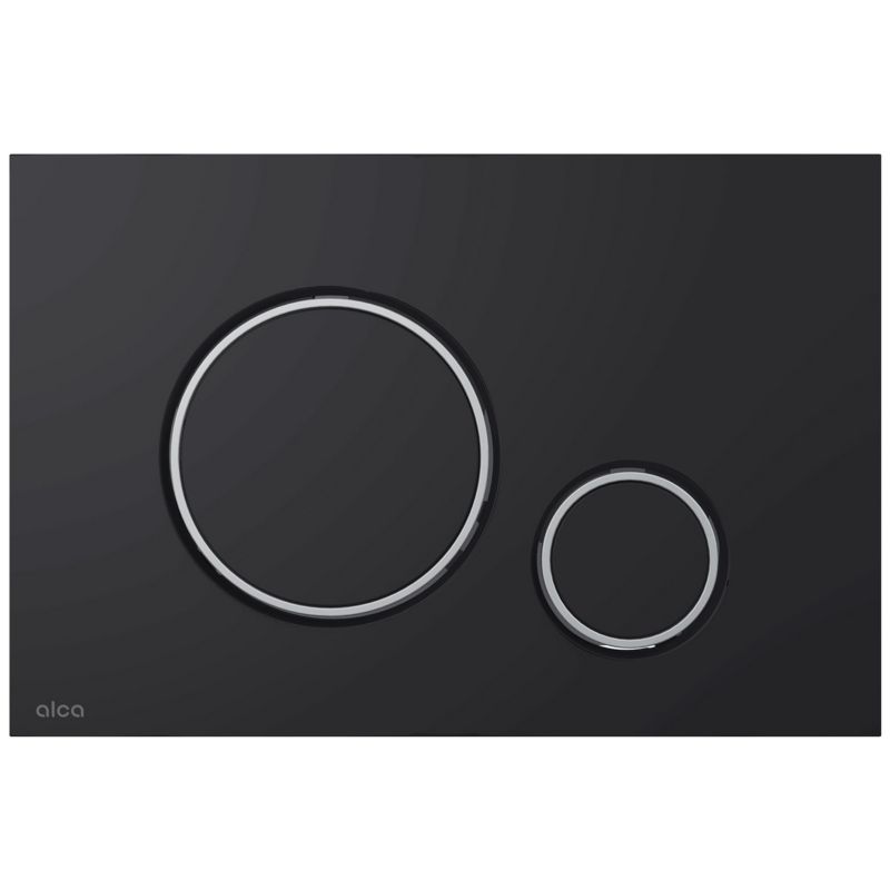 Trykknap til Skjult Cisterne 247x165 mm Sort Mat 1 stk.