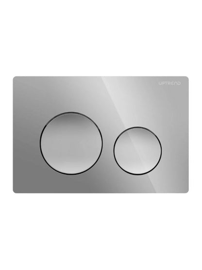 Toiletskylleknap Yosemite 24x16 cm Krom Blank 1 stk.