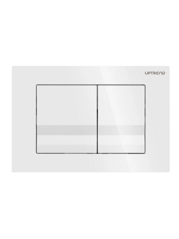 Toilet Skylleknap Uptrend Yosemite UP001 Hvid Blank 1 stk.