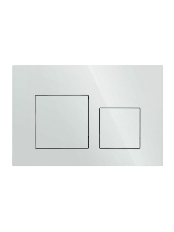 WC-betjeningsplade Uptrend YOSEMITE UP005 Hvid Blank 1 stk.