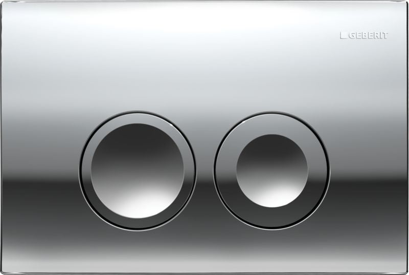 Toilet Skylleknap Geberit Delta 25 246x164 mm Krom Blank
