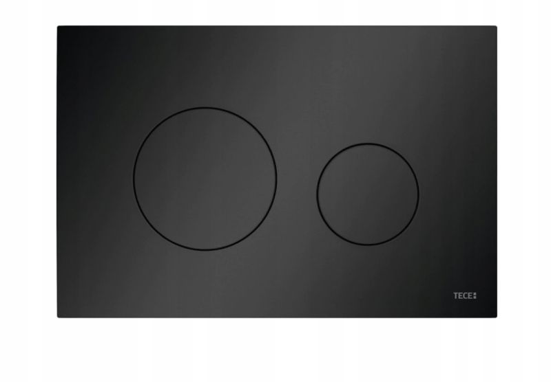 Toiletskylleknap Loop 220x150 mm Mat Sort Dobbelt Skyl