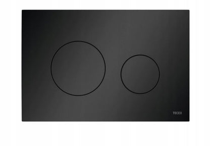 Toiletskylleknap Loop 220x150 mm Mat Sort Dobbelt Skyl